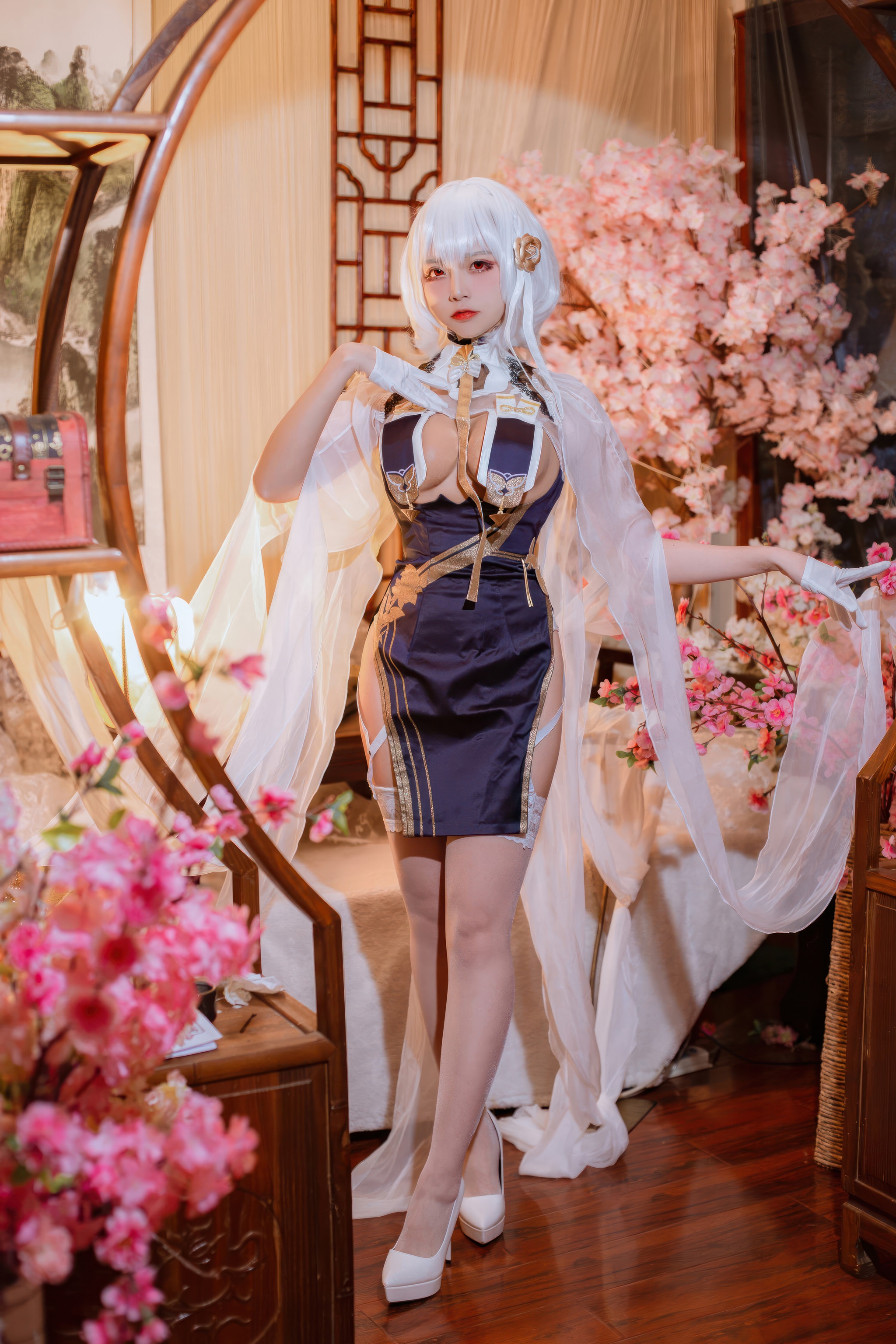 图片[1]-二佐Nisa – NO.204 碧蓝航线 天狼星旗袍[25P]-XikXak